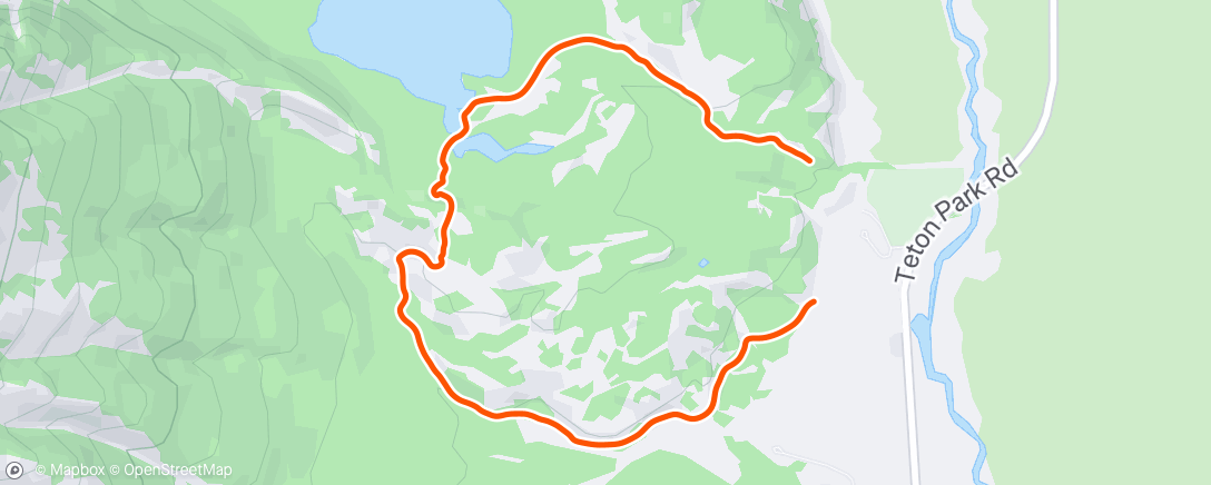 Map of the activity, Morning Run