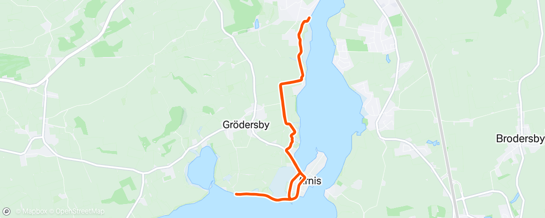 Map of the activity, Lauf am Morgen