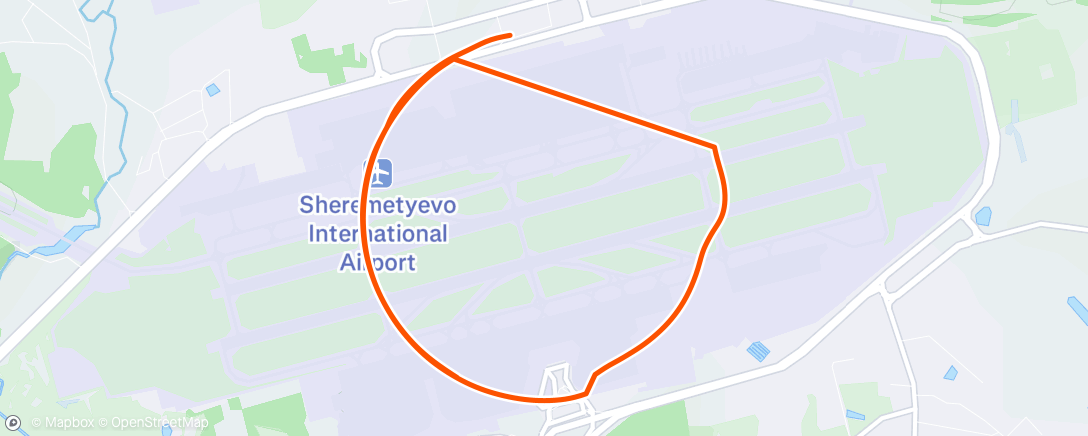 Map of the activity, Дневной забег