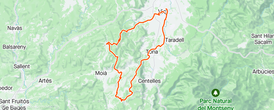 Map of the activity, Excursioneta xula