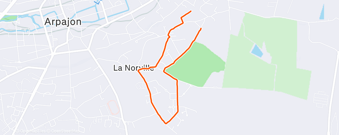 Map of the activity, Marche dans l'après-midi