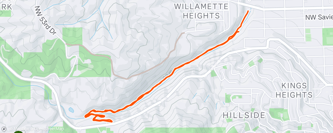 Map of the activity, Morning Trail Run
