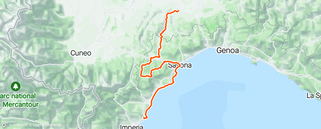 Map of the activity, Giro #4