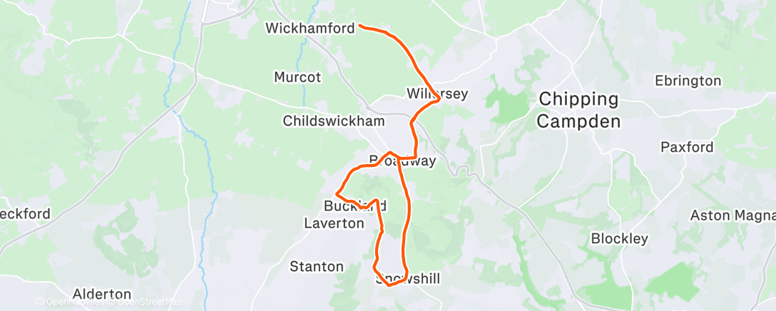 Map of the activity, Short Mountain Bike Ride