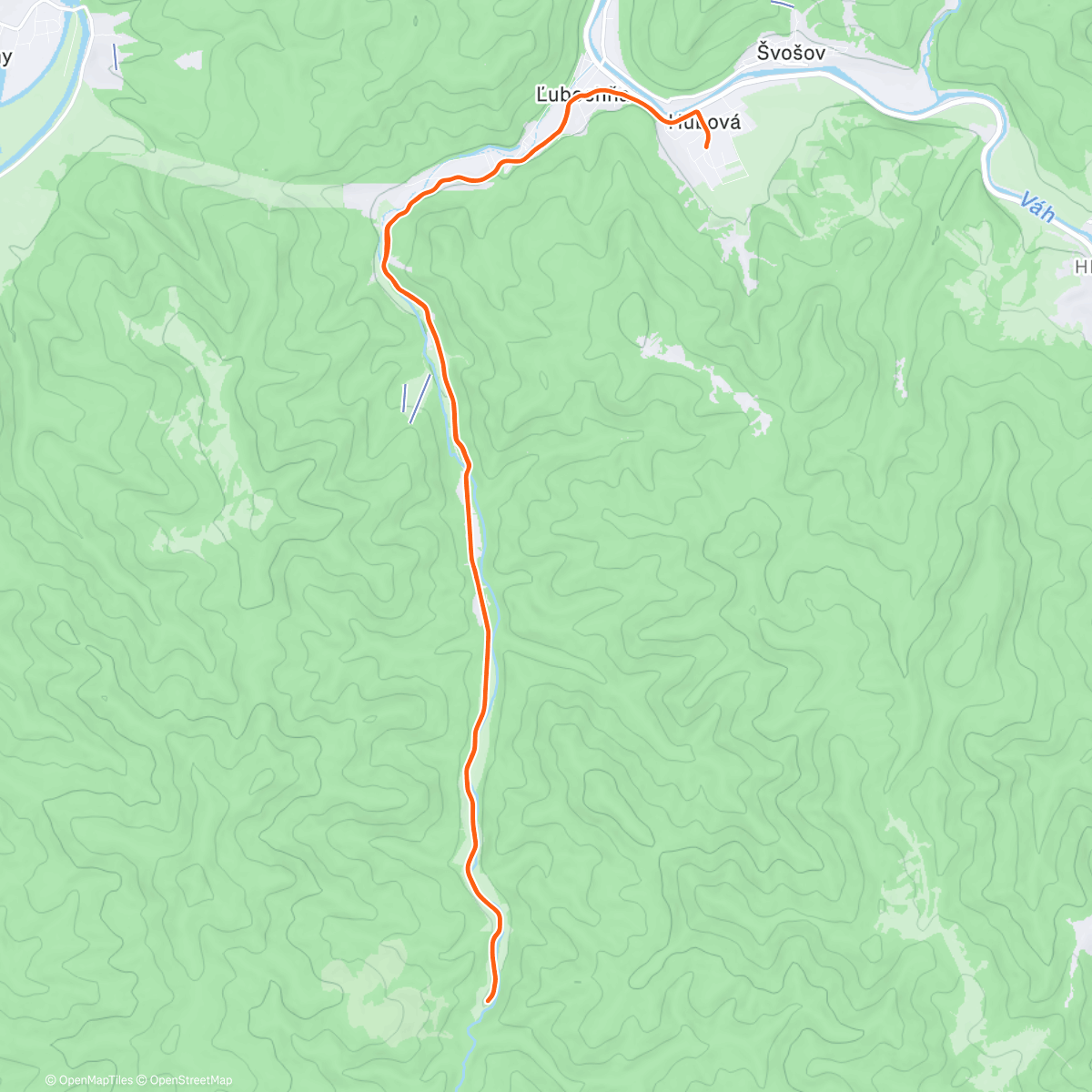 Карта физической активности (26km/+170m Morning Run)