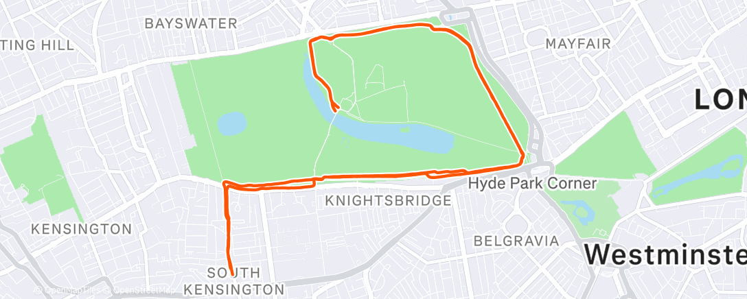 Карта физической активности (Afternoon Run)