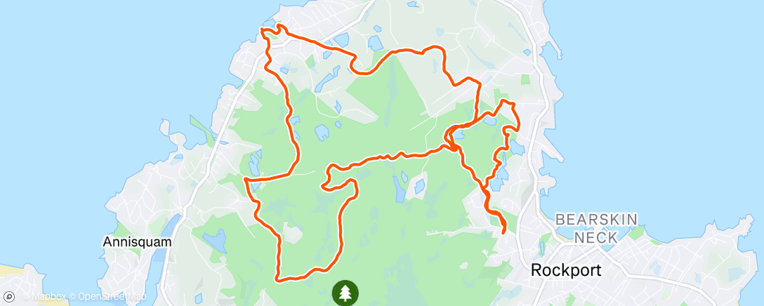 Map of the activity, Evening Mountain Bike Ride