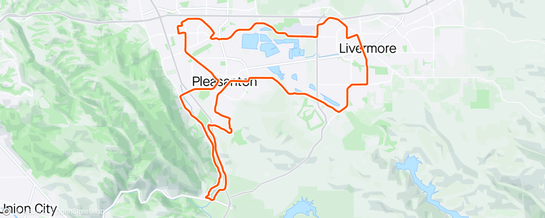 Map of the activity, Sunol - P-Town