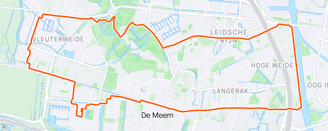 Map of the activity, Hardlopen
