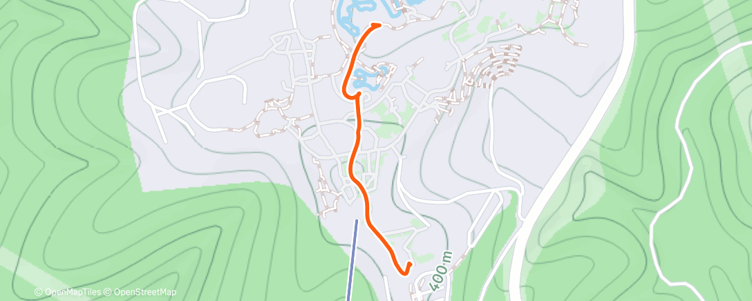 Map of the activity, Evening Walk