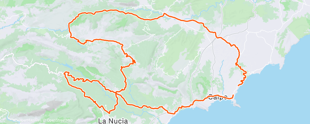 Map of the activity, Radfahren (Training)
