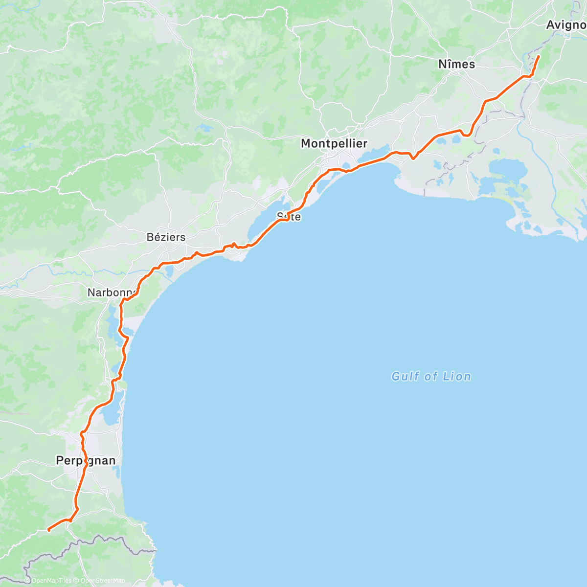 Map of the activity, Retour Noël 🎅 1 er jour 👌