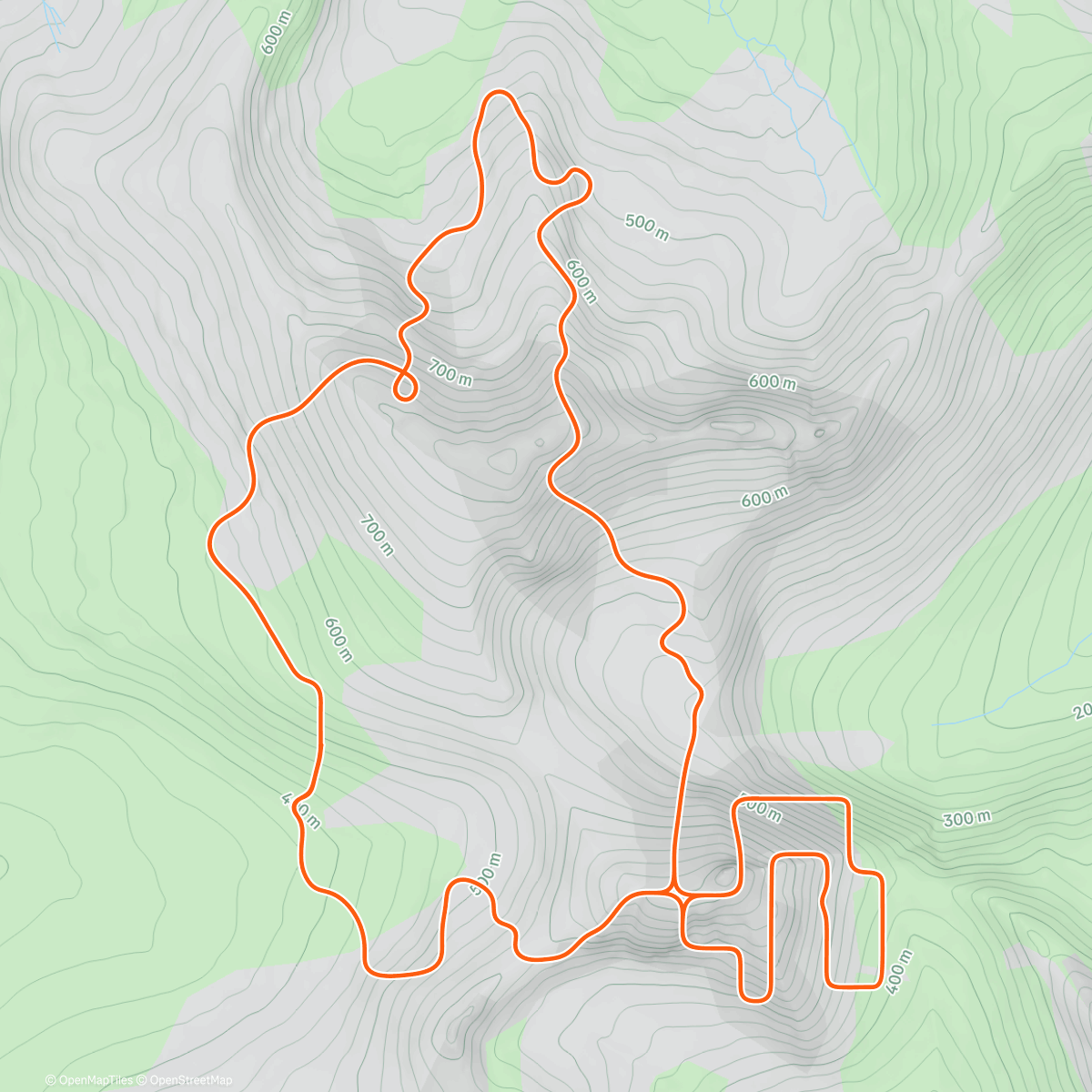 Карта физической активности (Zwift - Cadence Pyramid on Loch Loop in Scotland)