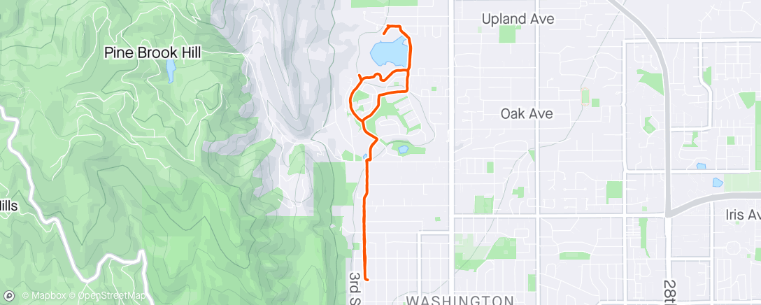 Map of the activity, Walk w/ Jake