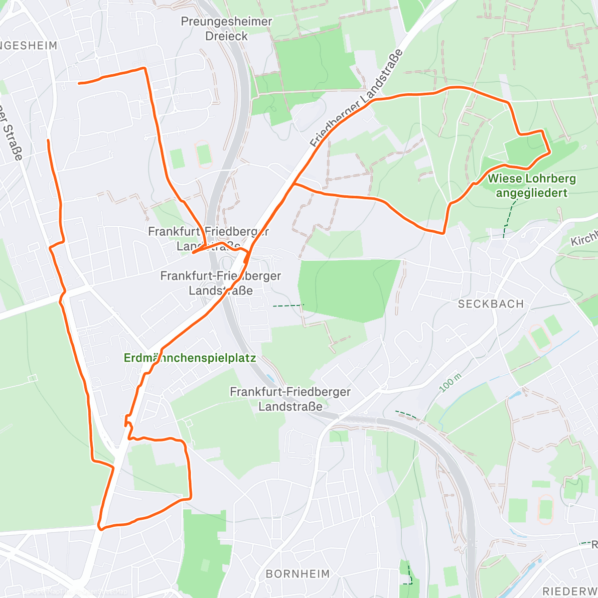 Map of the activity, Mountainbike-Fahrt am Nachmittag