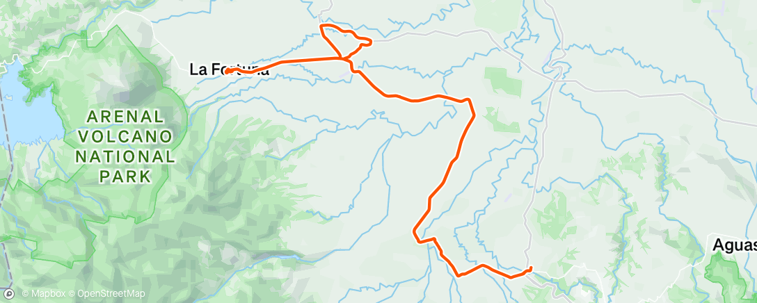 Map of the activity, Vuelta ciclística por la mañana