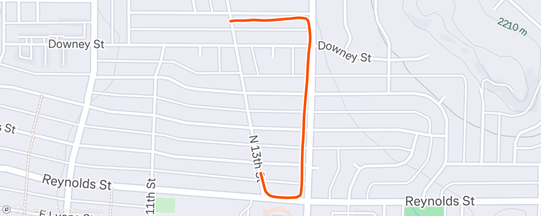Map of the activity, Night Walk
