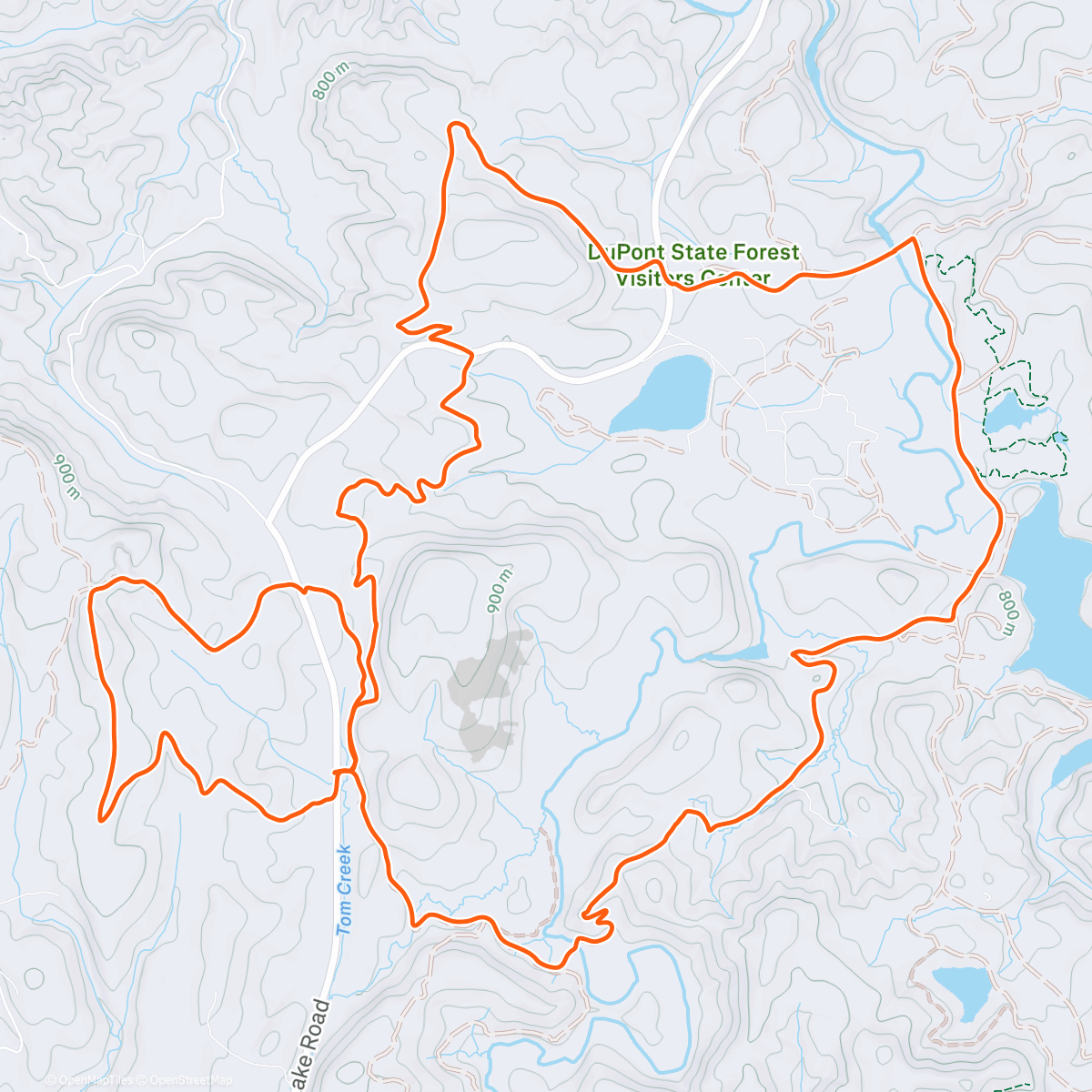 Map of the activity, Beautiful day on the trails in the mountains