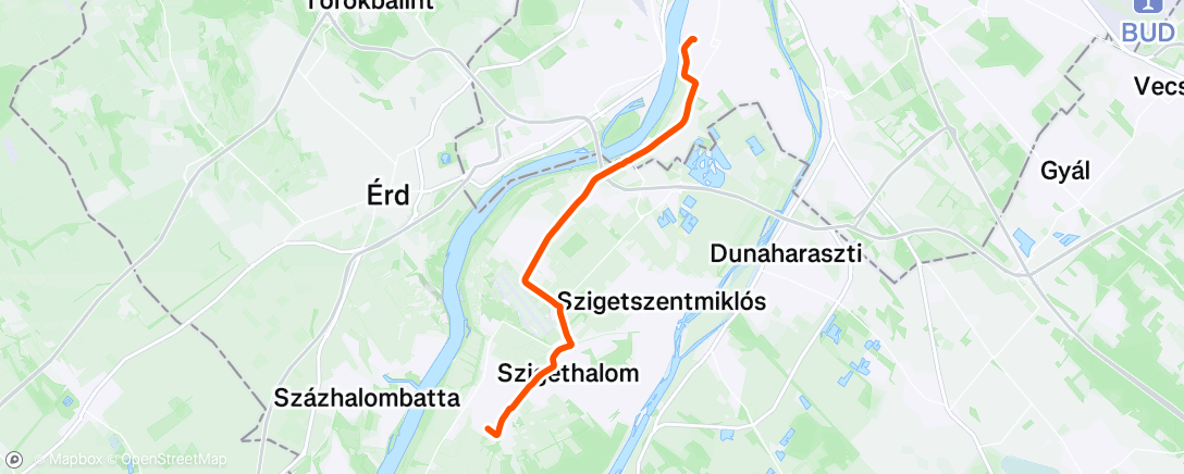 Map of the activity, Morning Ride