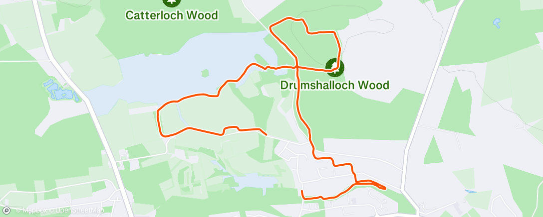 Map of the activity, Evening Mountain Bike Ride