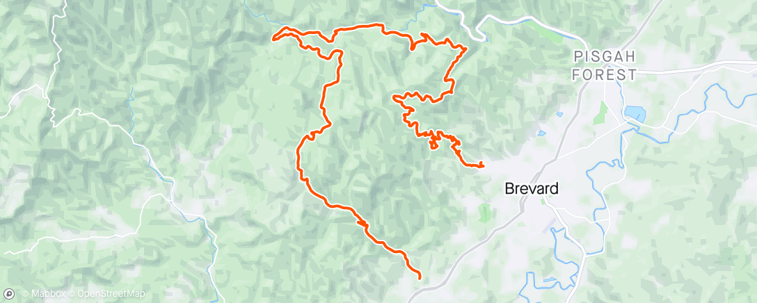 Map of the activity, Pisgah Stage Race - Day 5