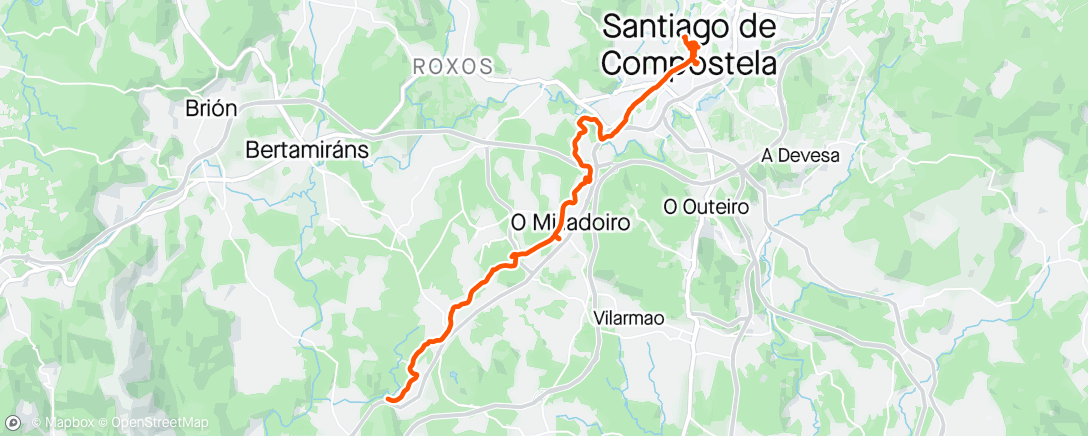 Map of the activity, Caminho de Santiago etapa final mais umas voltas
Para não falhar faltam 3 ou 4 km