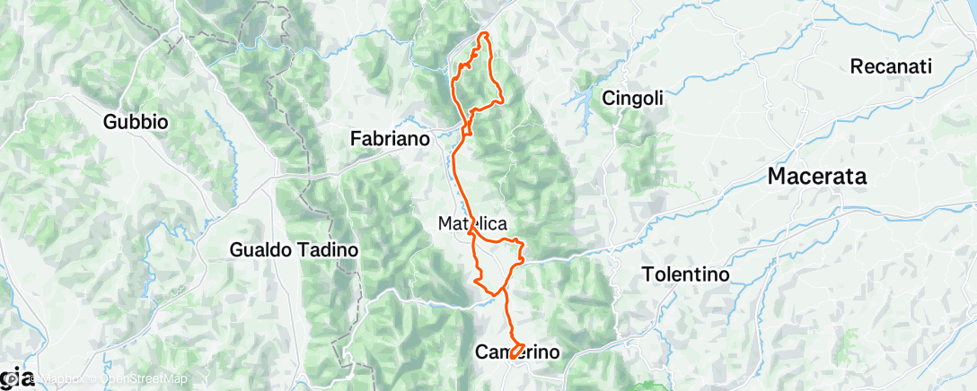 Map of the activity, Lunch Ride