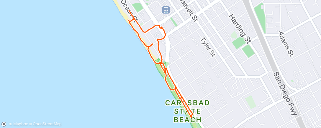 Map of the activity, Morning Walk