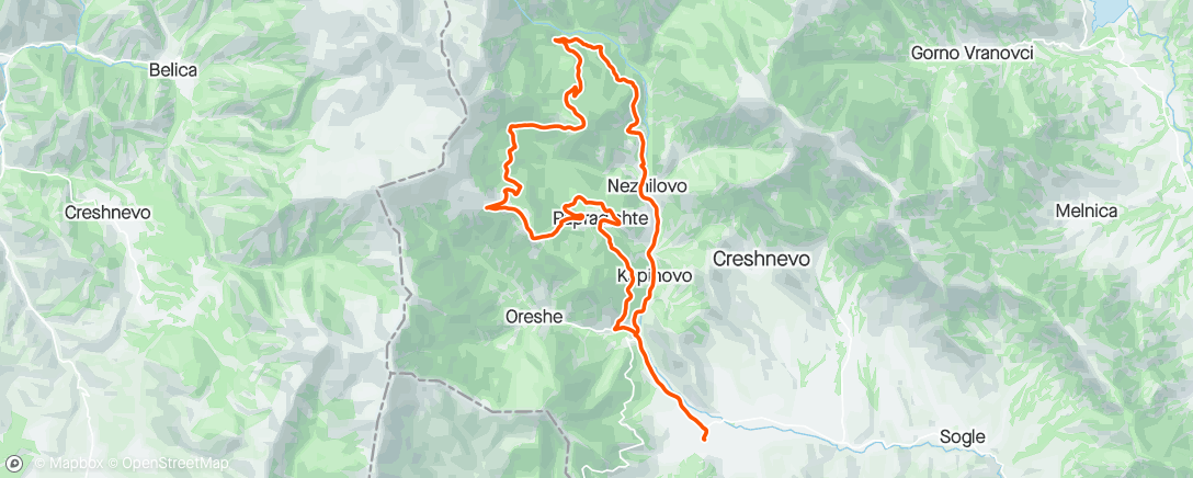 Map of the activity, Kurtovica 🫡