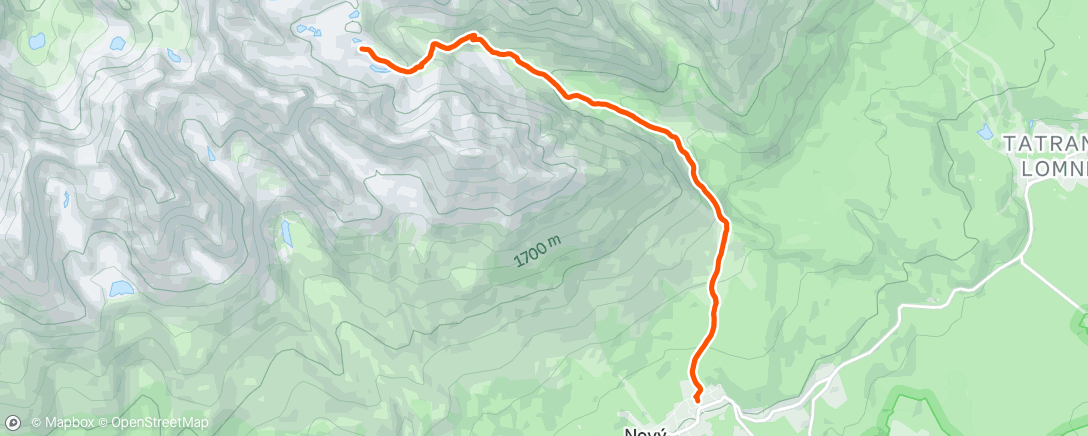 Map of the activity, Morning Hike