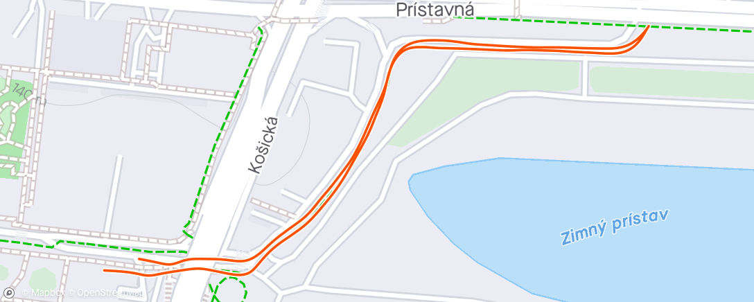 Mapa da atividade, Evening Run