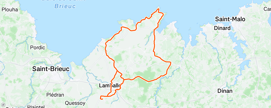 Map of the activity, Morning Ride