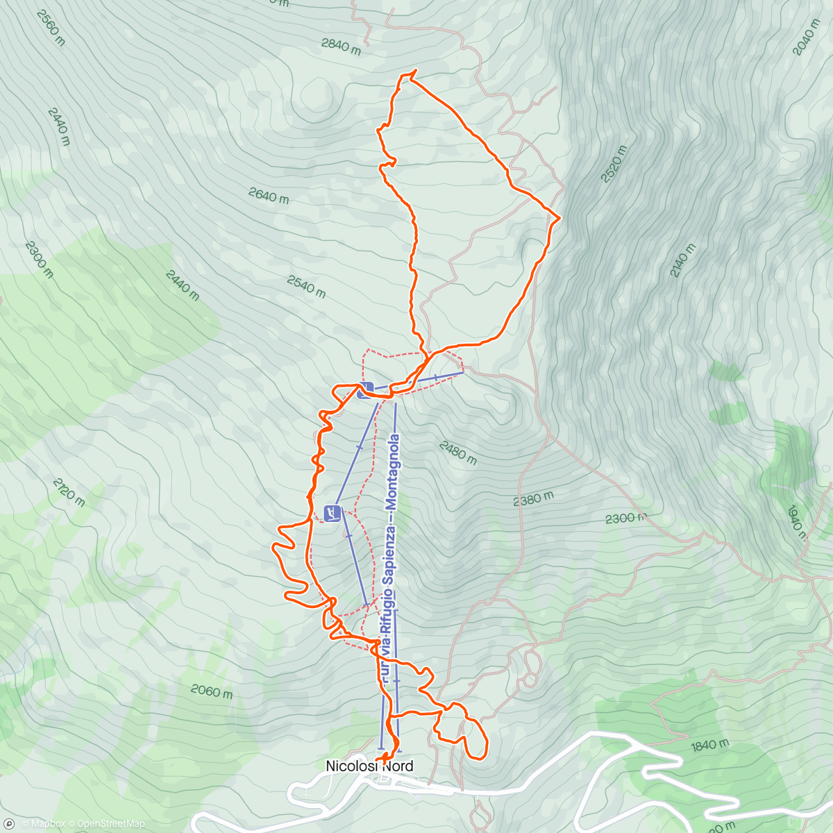 Map of the activity, Balade vers l'Etna 🥰