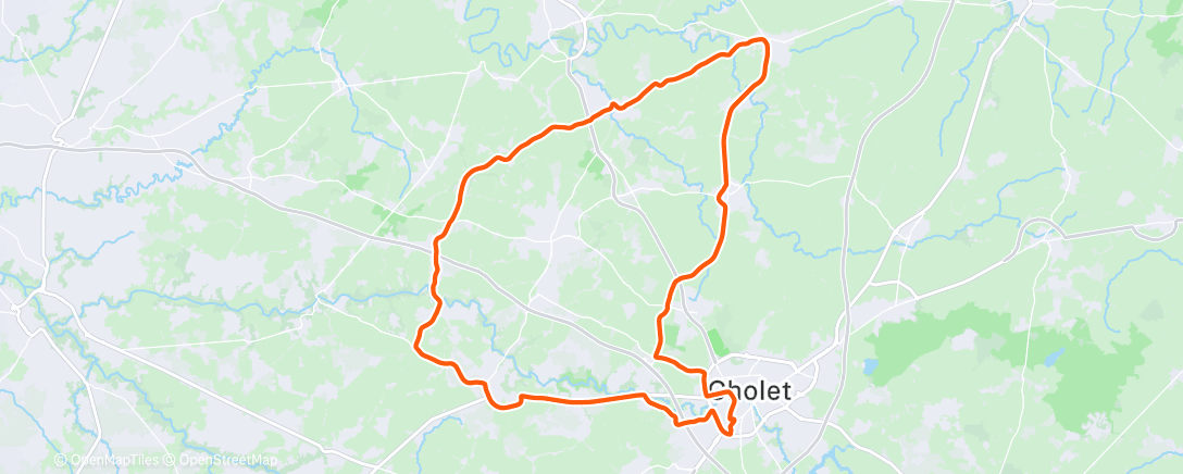 Карта физической активности (Vélo route)