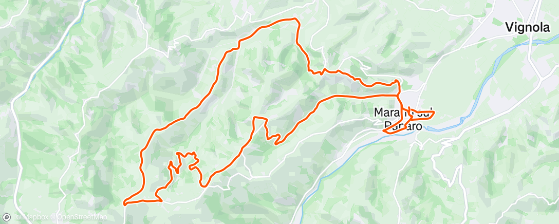 Map of the activity, Giro mattutino