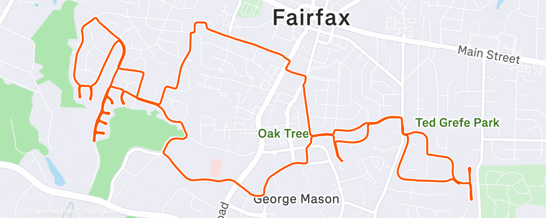 Карта физической активности (Freezing Saddles)