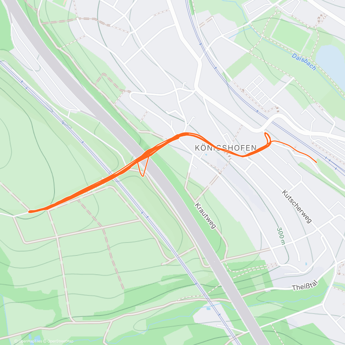 Map of the activity, 1KB Höhenmeter Upload