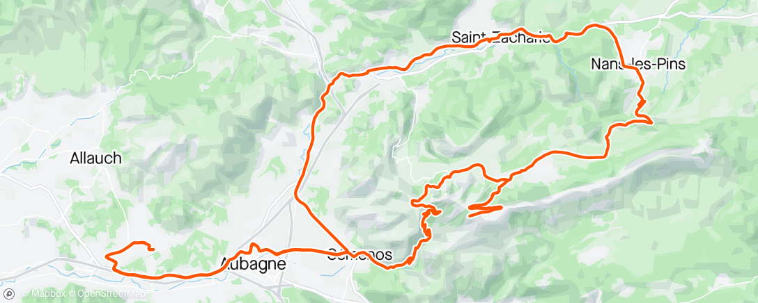 Map of the activity, Entre pluie 🌧️ et montée ⛰️