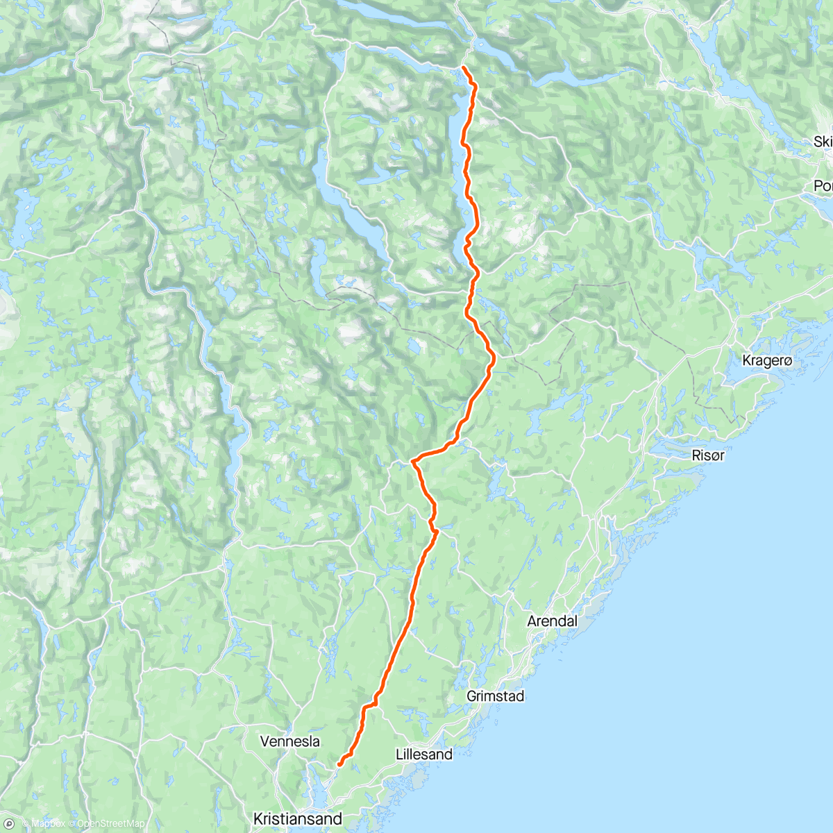 Map of the activity, Årets beste helg, Vrådal 👌👍🚴‍♂️🚴‍♂️🚴‍♂️ med ROC