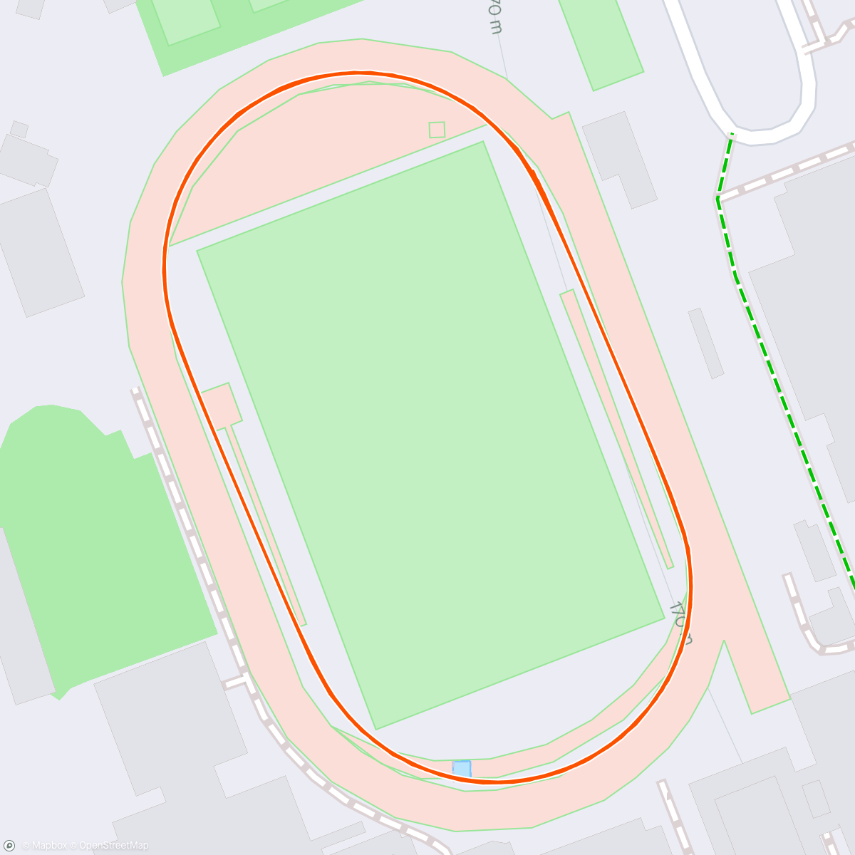 Map of the activity, Don’s last track session