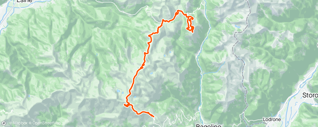 Map of the activity, Monte Misa