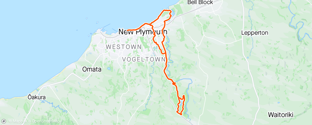 Map of the activity, Sunday spin
