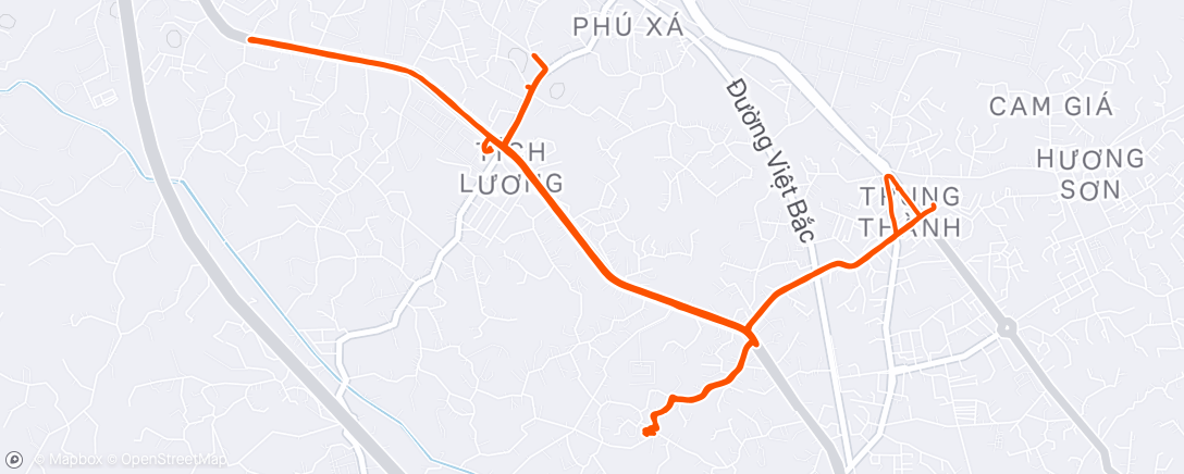 Map of the activity, Afternoon Ride