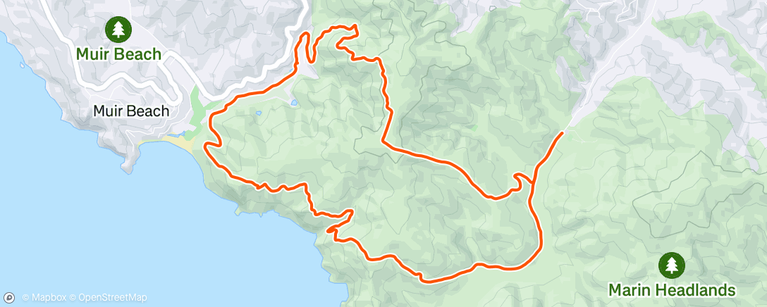Map of the activity, Morning Hike