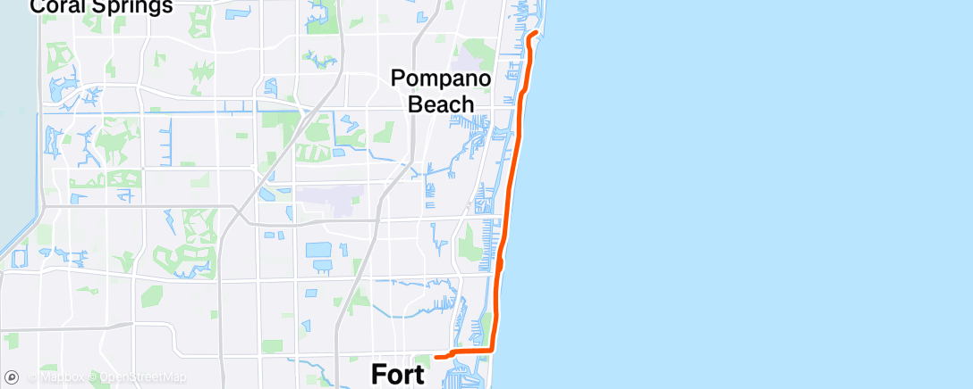 Map of the activity, Lunch Ride