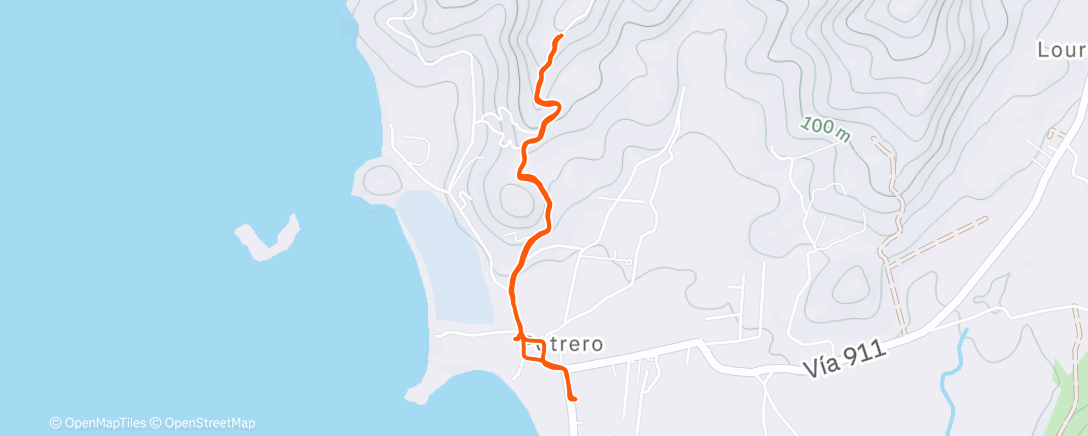 Map of the activity, Morning Hike