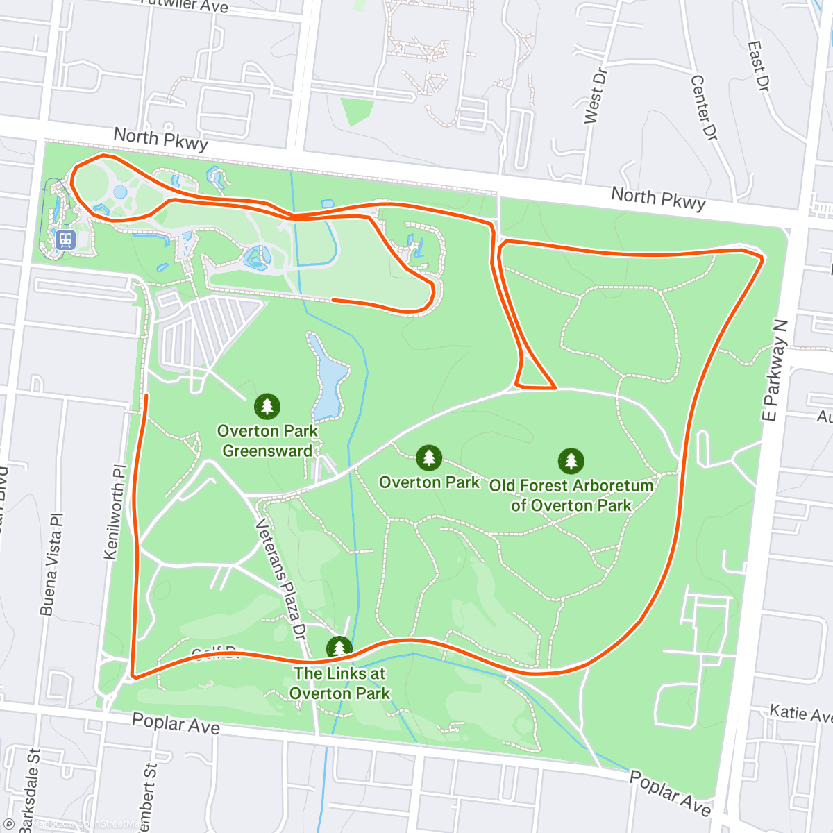 Map of the activity, Zoom Zoo 4 Miler