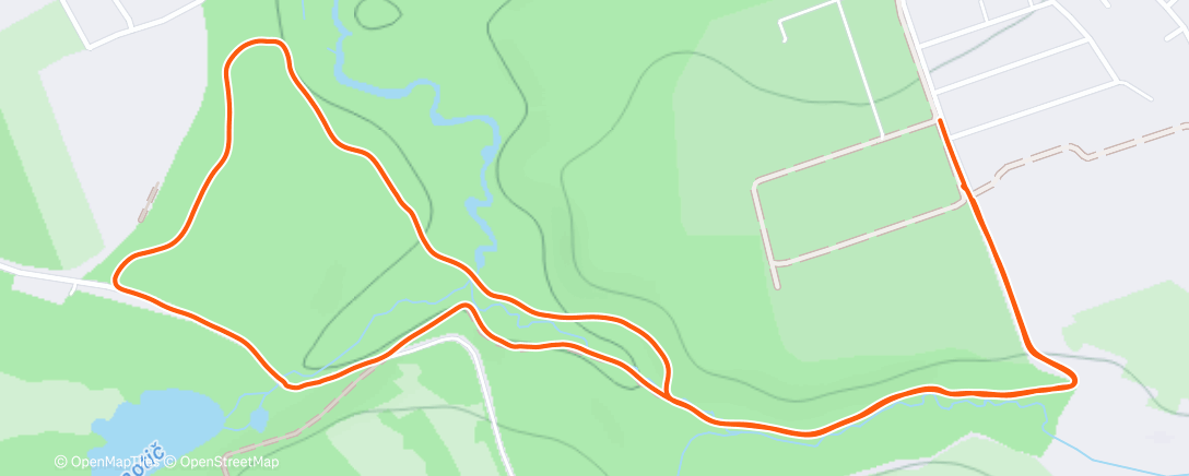 Map of the activity, Afternoon Walk