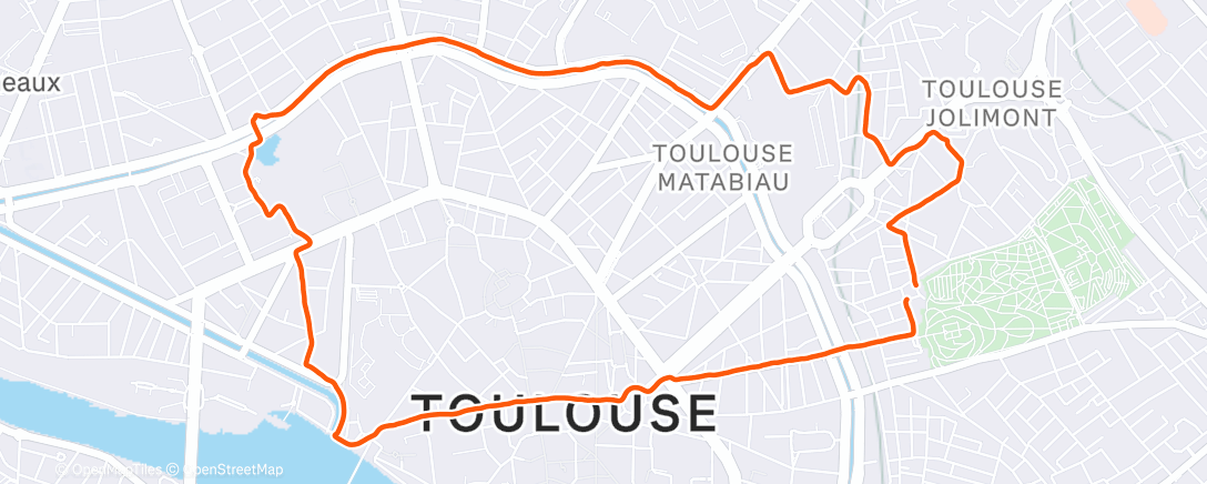 Map of the activity, 2025#163 : footing à jeun pour préparer le système digestif à la course qui arrive 😇