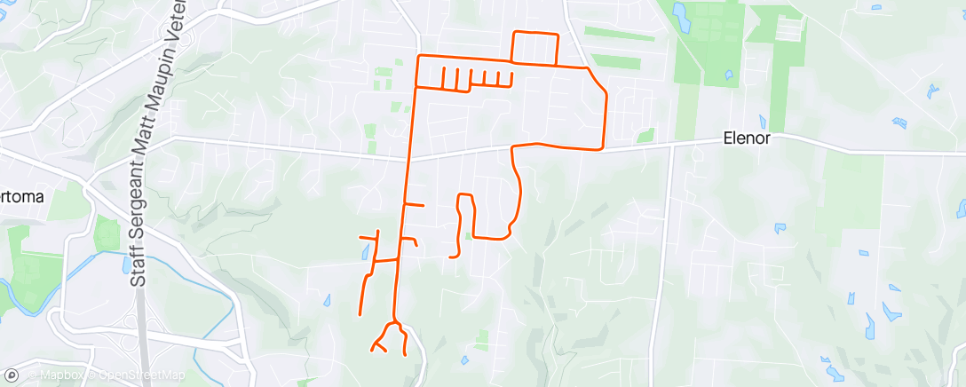 Map of the activity, "subdivisions" without the RUSH